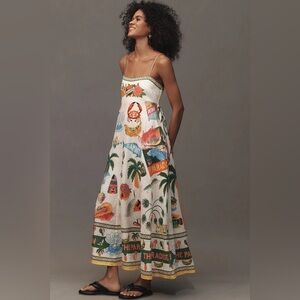 ALÉMAIS Paradiso Linen Midi Dress